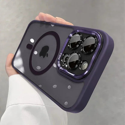 Magnetic Metal Bumper Case For iPhone