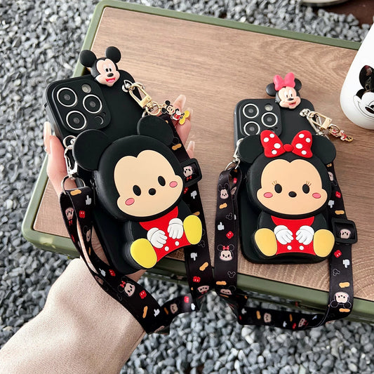 Minnie Mickey Wallet Phone Case for iPhone