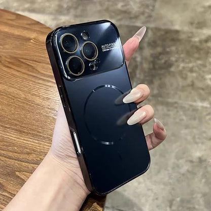 Magnetic Frosted Glass Case For iPhone