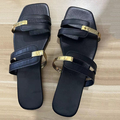 DivineComfort™ Women's Elegant Slide-On Flip Flops