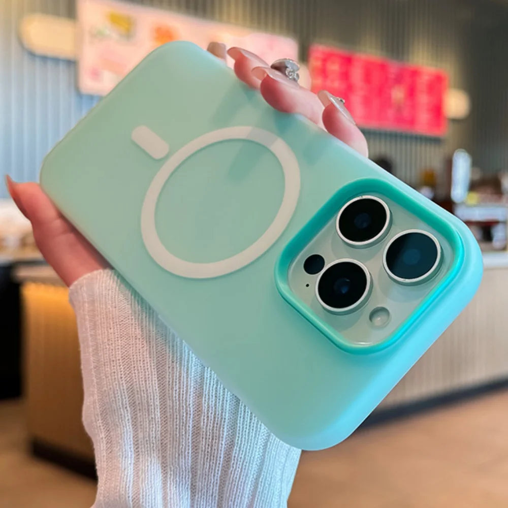 Matte Candy Color Magnetic MagSafe Phone Case