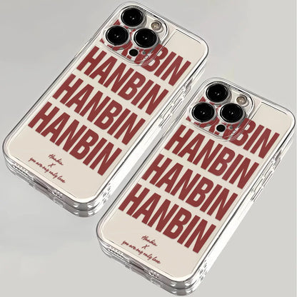 Personalized English Print Transparent Phone Case