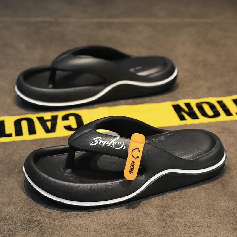 Elevated Comfort: Men's Platform Flip Flops