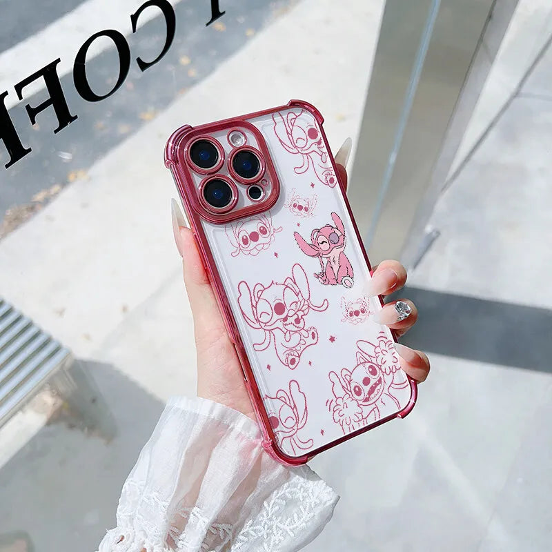 Cute Stitch Clear Phone Case