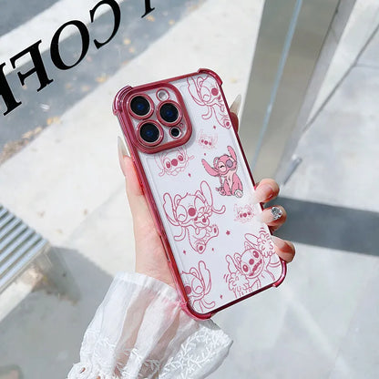 Cute Stitch Clear Phone Case
