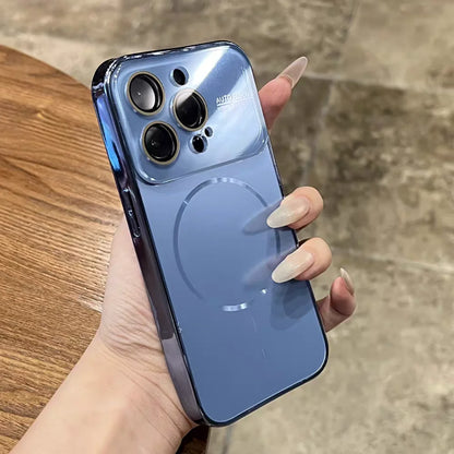 Magnetic Frosted Glass Case For iPhone