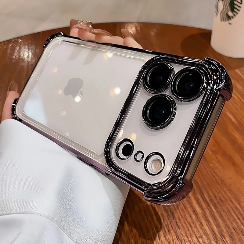 Transparent Electroplated Bumper Phone Case