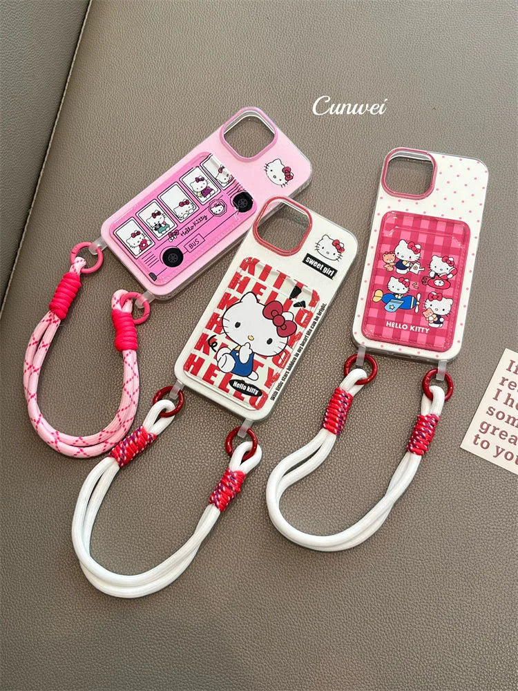 Hello Kitty Family Card Holder Phone Case