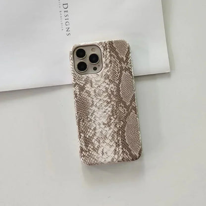 Python Pattern Leather Phone Case