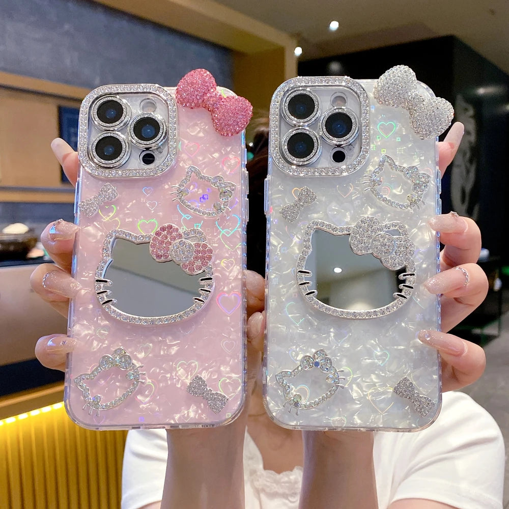 Hello Kitty Glitter Mirror Phone Case