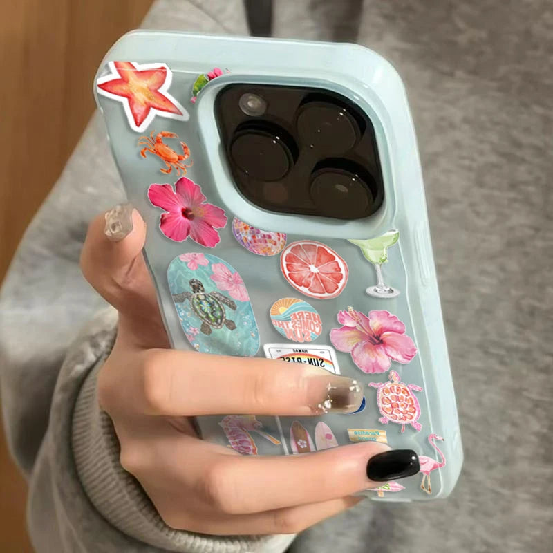 Ocean Flower Turtle Phone Case
