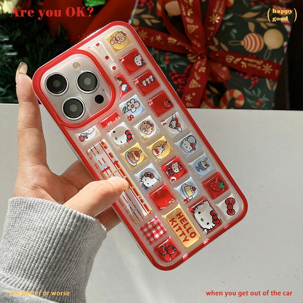 Sanrio Kuromi Hello Kitty Purin Phone Case