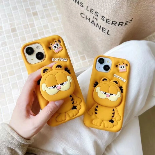 3D Carfield Grip Holder Phone Case