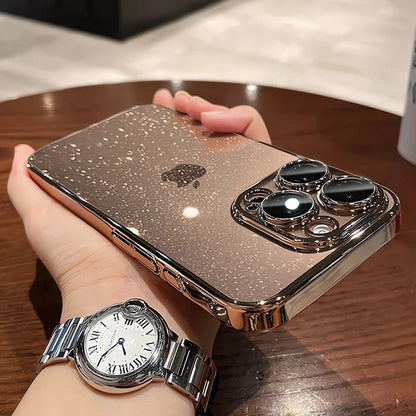 Glitter Transparent Plating Phone Case