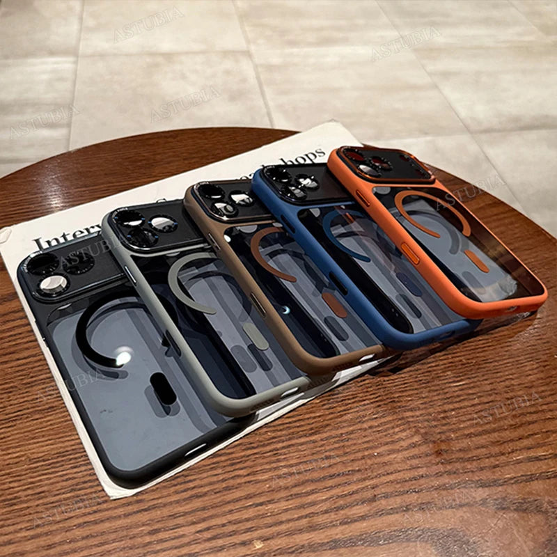 Magnetic Metal Bumper Case For iPhone