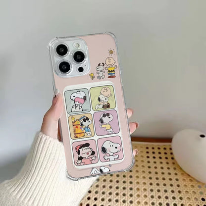 Cute Snoopy Card Holder Phone Case
