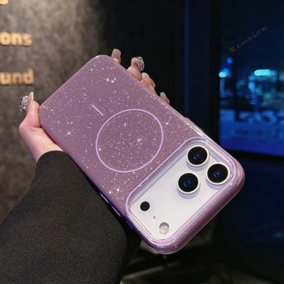 Magnetic Glitter Phone Case For iPhone
