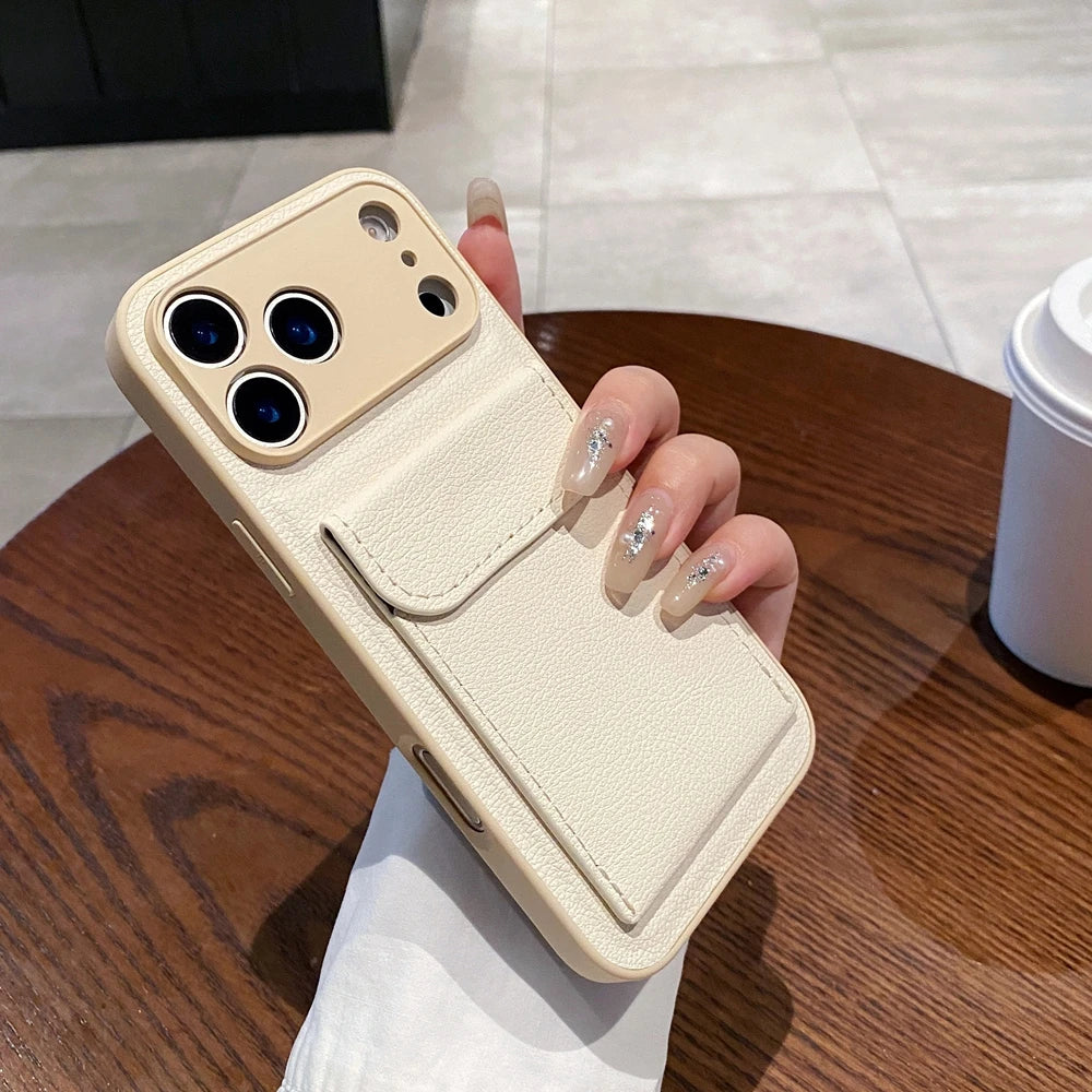 PU Leather Card Wallet Phone Case