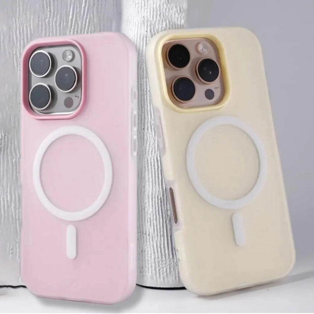 Matte Candy Color Magnetic MagSafe Phone Case