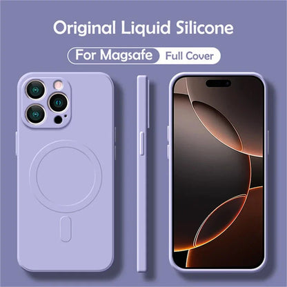 Liquid Silicone Magnetic Case  iPhone