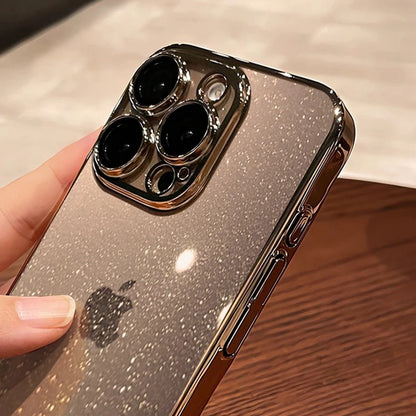 Glitter Transparent Plating Phone Case