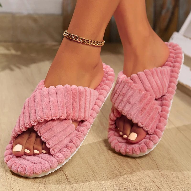 CozyStep™ Corduroy Plush Slippers – Your Ultimate Autumn & Winter Comfort - US