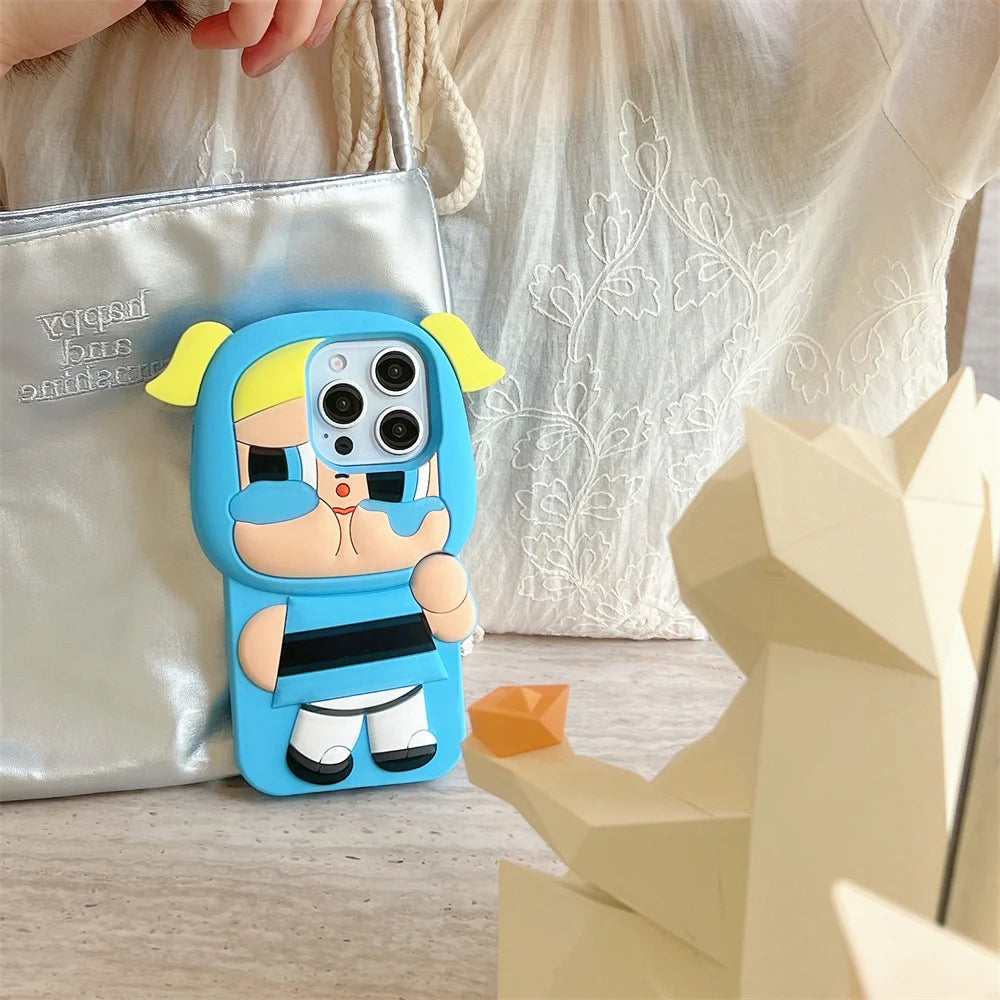 3D Cartoon Powerpuff Girls Phone Case