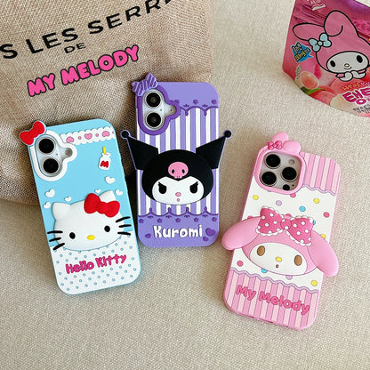 Hello Kitty Kuromi My Melody Silicone Phone Case