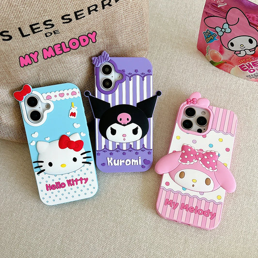 Hello Kitty Kuromi My Melody Silicone Phone Case