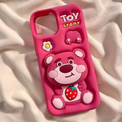 Kuromi Kitty Stitch Head Phone Case for iPhone