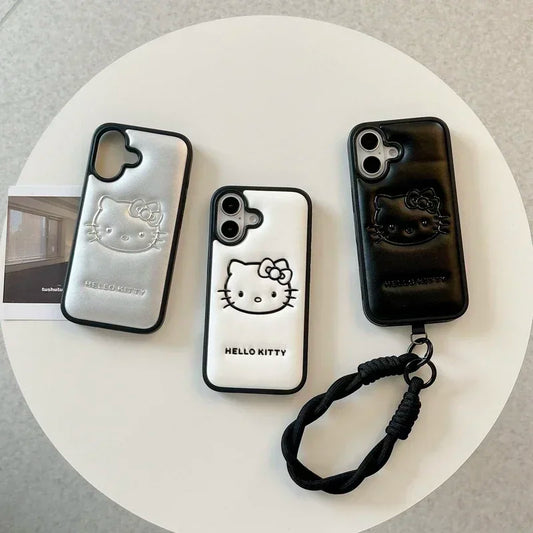 Hello Kitty Cartoon Leather Phone Case