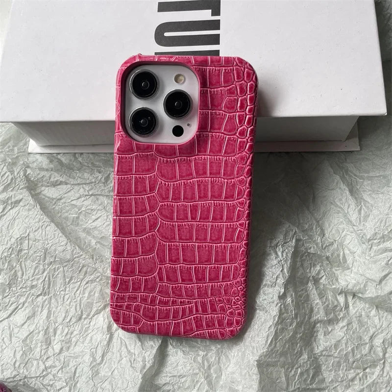 Crocodile Pattern Leather Phone Case