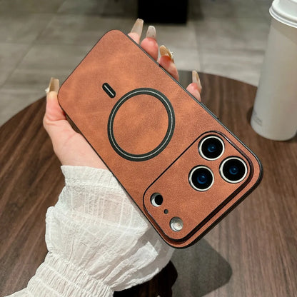 Magnetic Leather Case