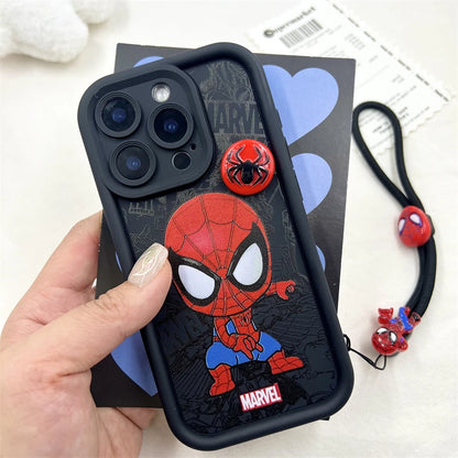 3D Spider-Man Cartoon Silicone Phone Case