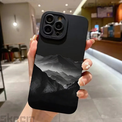 Black Mountain Peak Phone Case