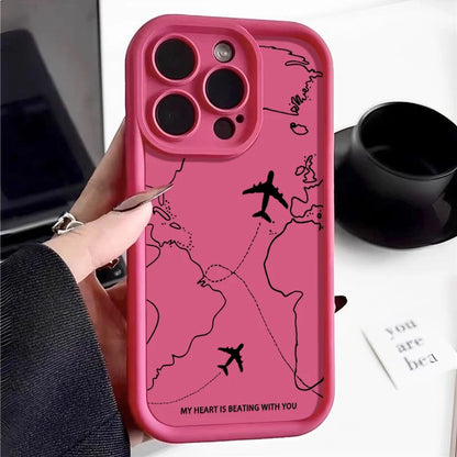 Airplane Route Phone Case