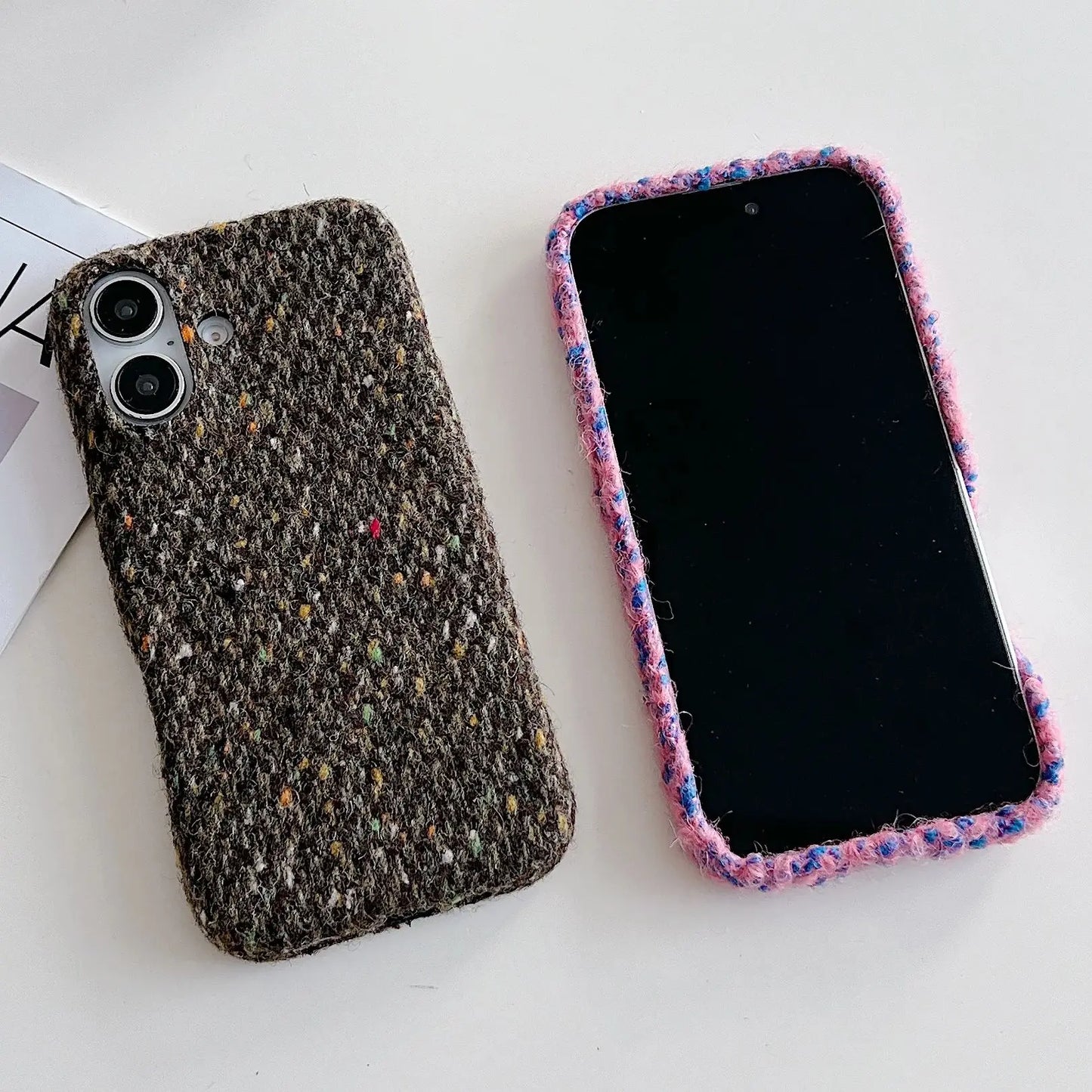 Korean Plush Fur Phone Case For iPhone