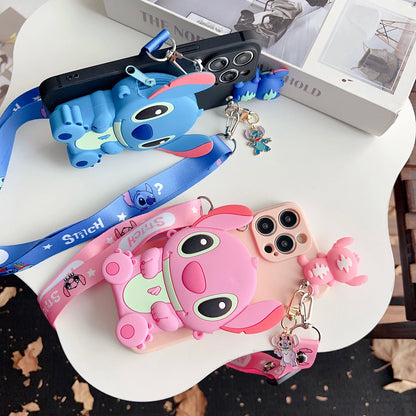 Stitch Wallet Phone Case for iPhone