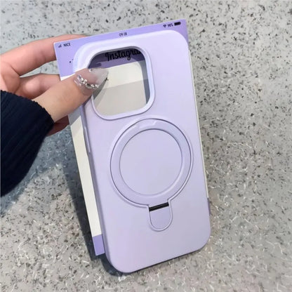Liquid Silicone Magnetic Ring Holder Phone Case