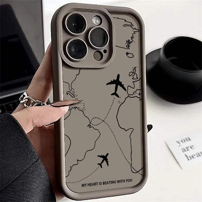 Airplane Route Phone Case
