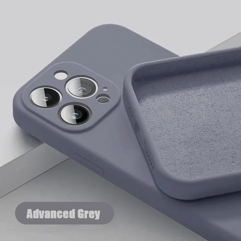 Solid Color Silicone Phone Case