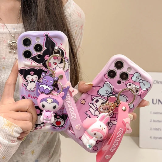 Kuromi Melody 3D Wavy Phone Case