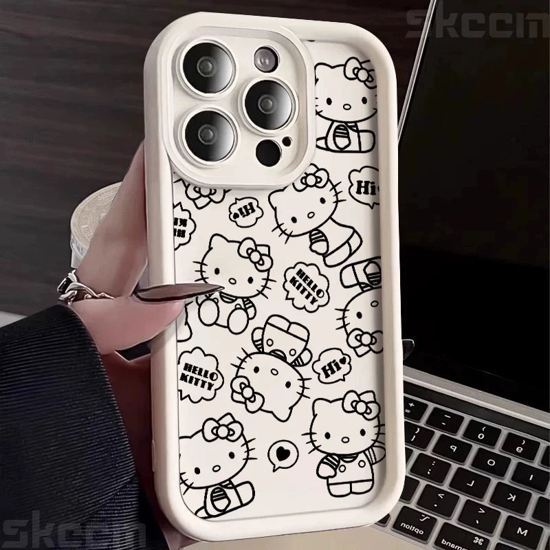 Black Hello Kitty Phone Case