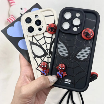 3D Spider-Man Cartoon Silicone Phone Case