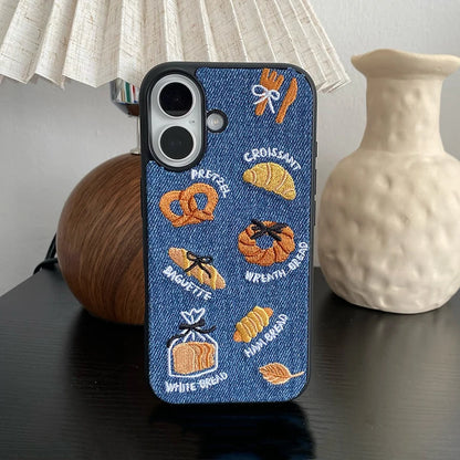 Retro Denim Fabric Phone Case