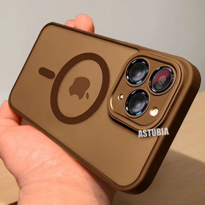 Magnetic Brown Lens Protection Phone Case