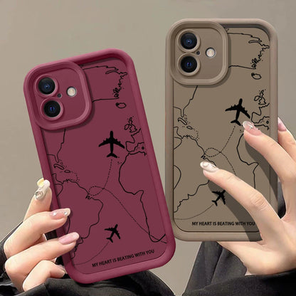 Airplane Route Phone Case