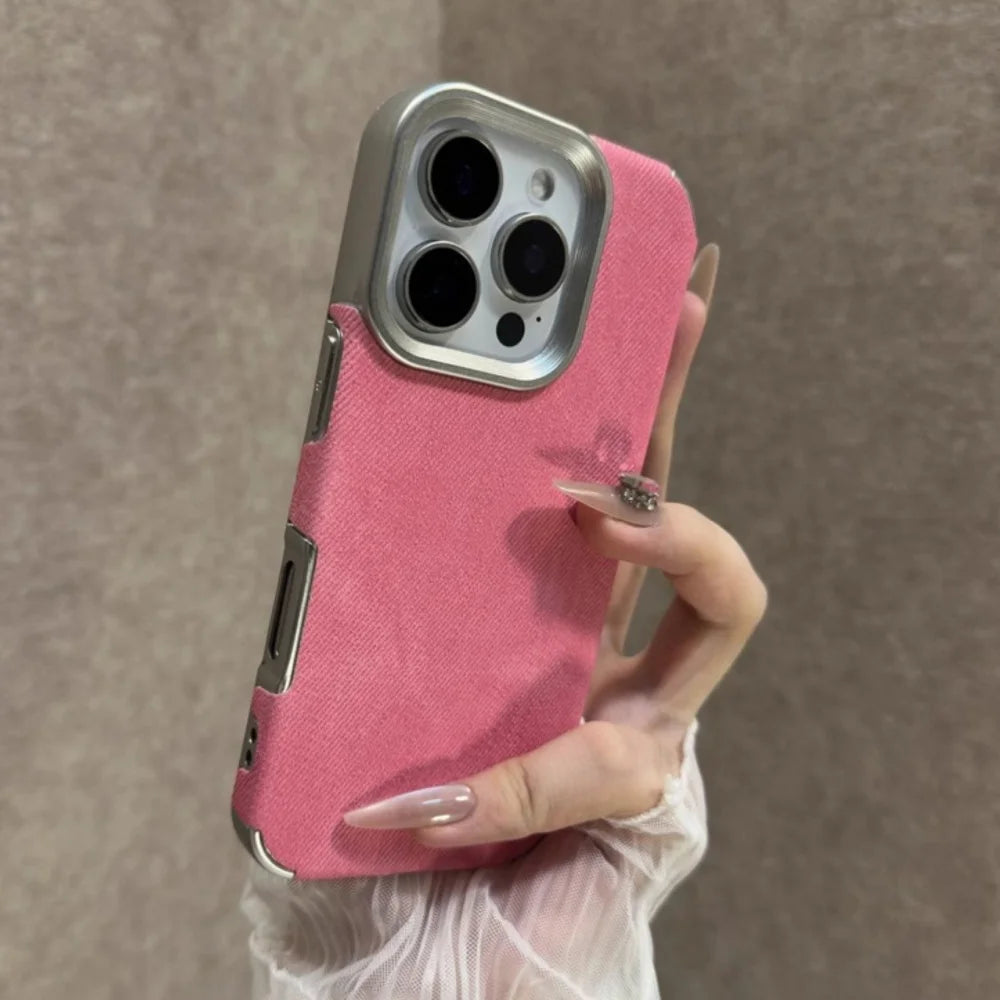 Retro Vintage Cowboy Jeans Fabric Phone Case