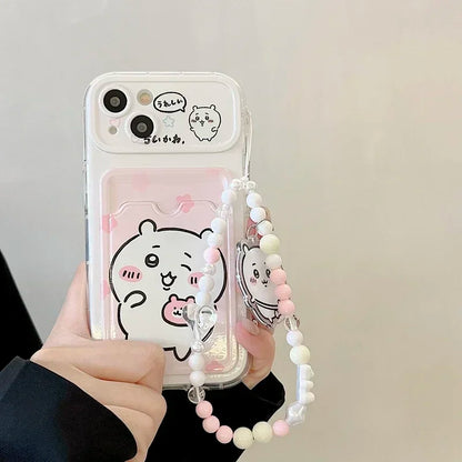 Chiikawa Card Wallet Phone Case