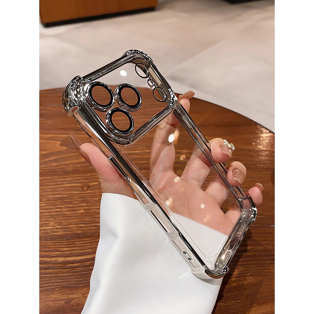 Transparent Electroplated Bumper Phone Case